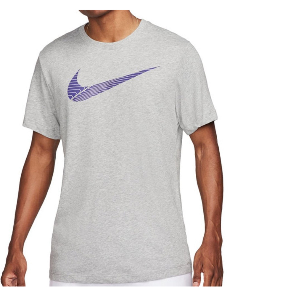 Nike Dri Fit Fitness T-shirt Size Large Gray